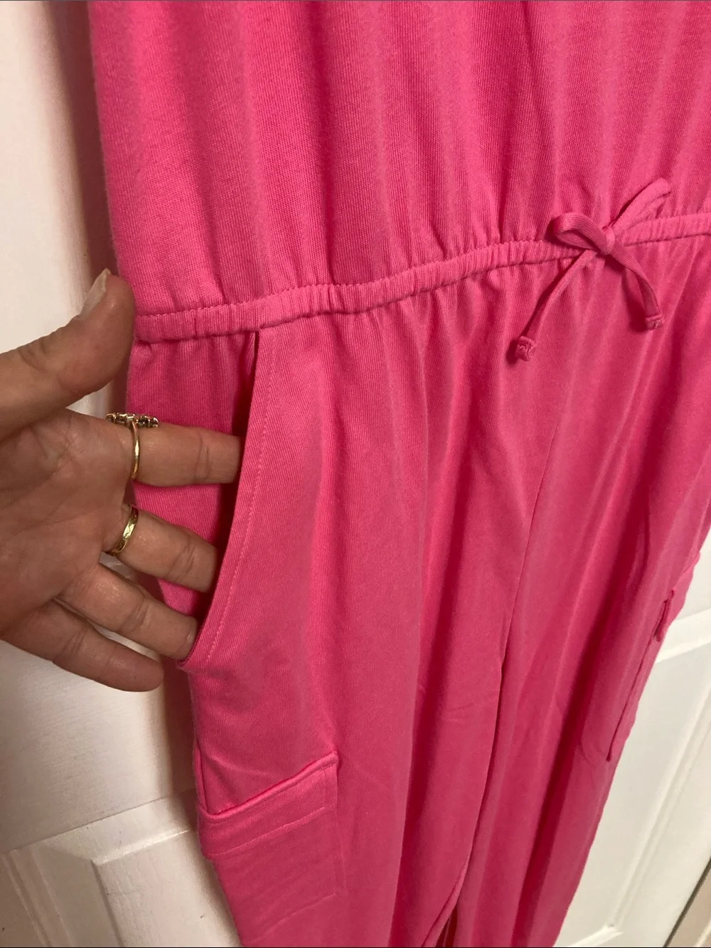 wonder nation Pink Girls' Short-Sleeve One-Piece Jumpsuit
